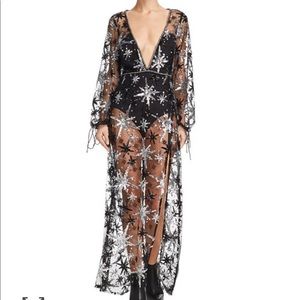 For Love and Lemons Starburst Maxi Dress